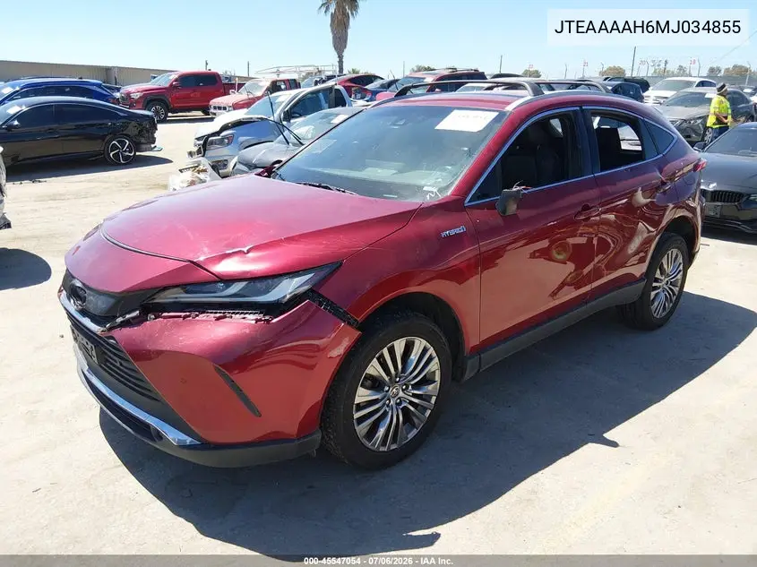 2021 Toyota Venza Xle VIN: JTEAAAAH6MJ034855 Lot: 45547054