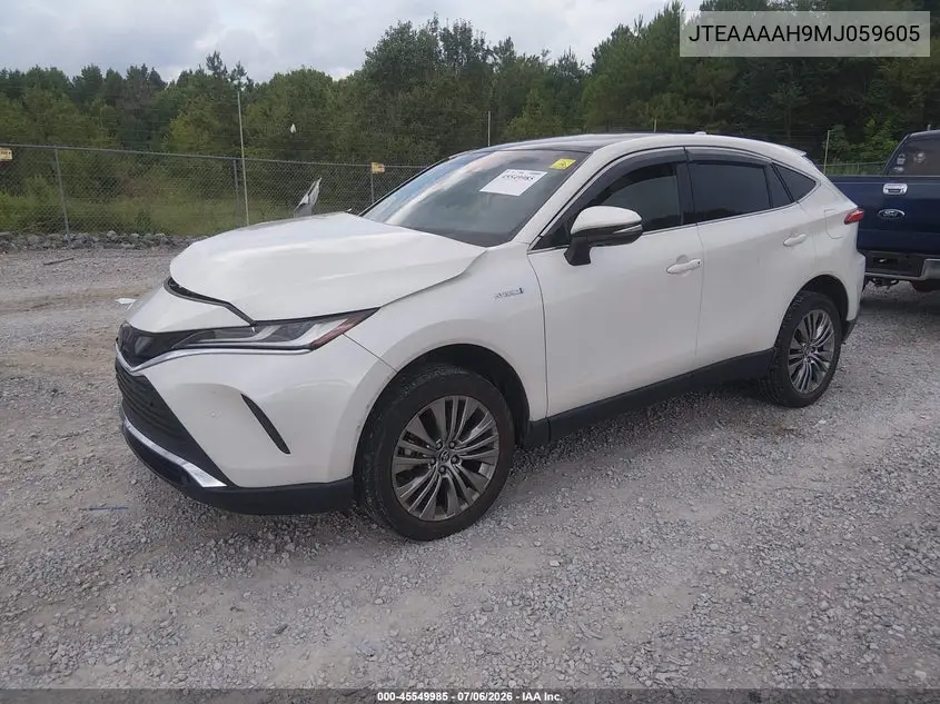 2021 Toyota Venza Limited VIN: JTEAAAAH9MJ059605 Lot: 45549985