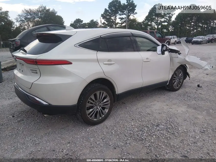 2021 Toyota Venza Limited VIN: JTEAAAAH9MJ059605 Lot: 45549985
