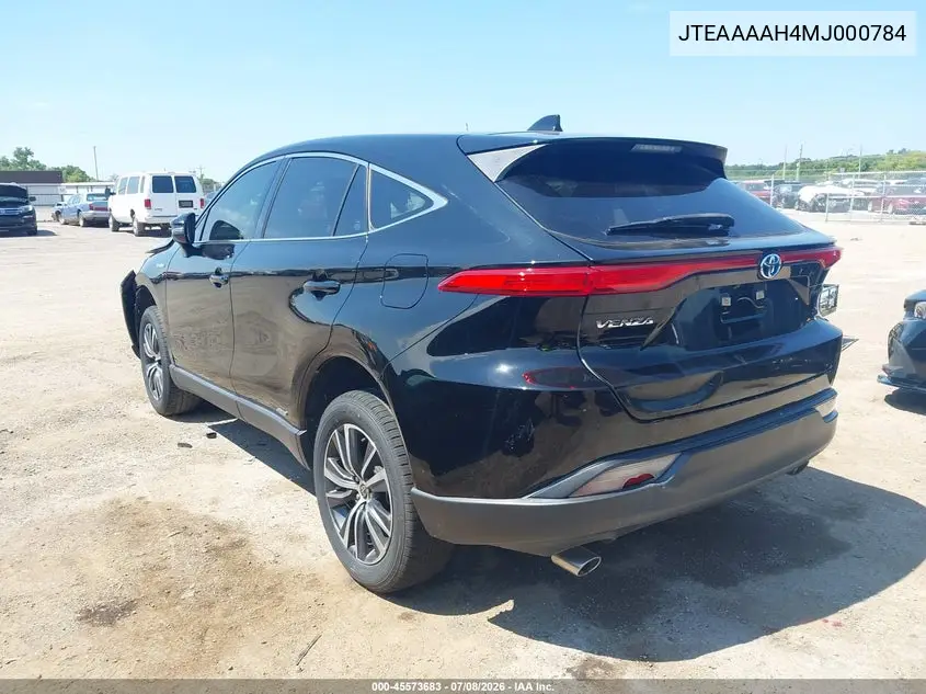 2021 Toyota Venza Le VIN: JTEAAAAH4MJ000784 Lot: 45573683
