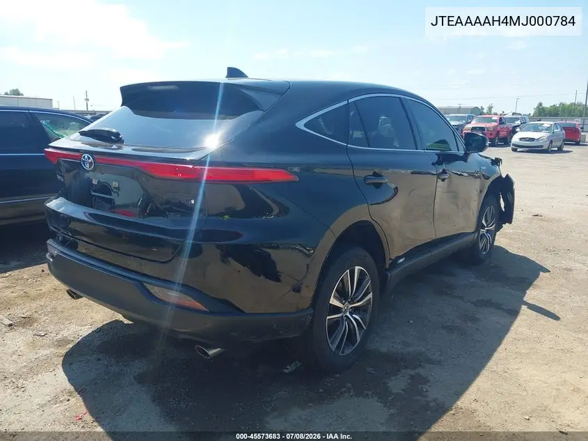 2021 Toyota Venza Le VIN: JTEAAAAH4MJ000784 Lot: 45573683