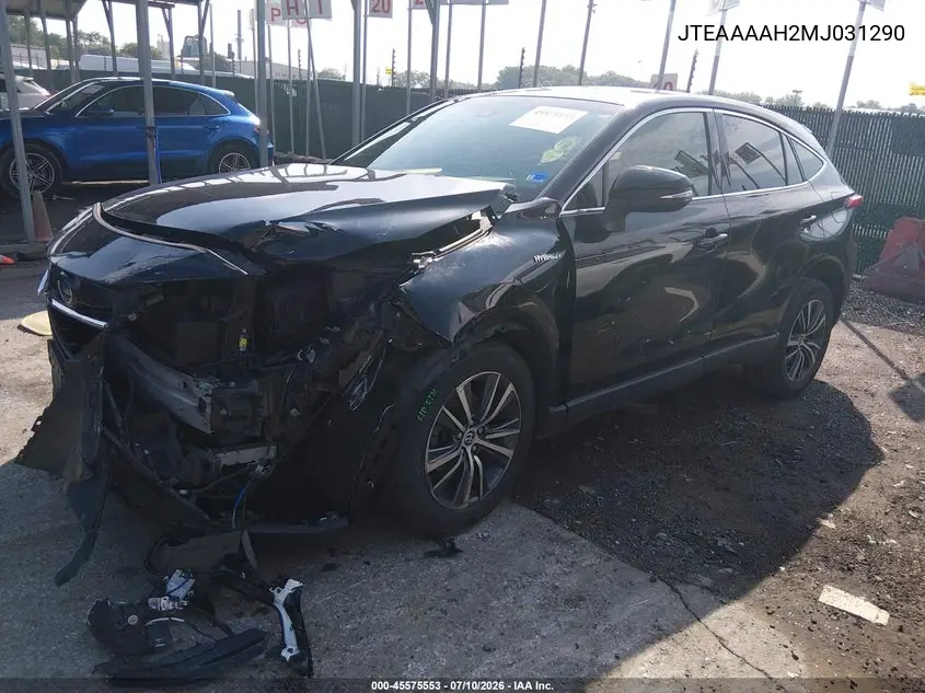 2021 Toyota Venza Le VIN: JTEAAAAH2MJ031290 Lot: 45575553