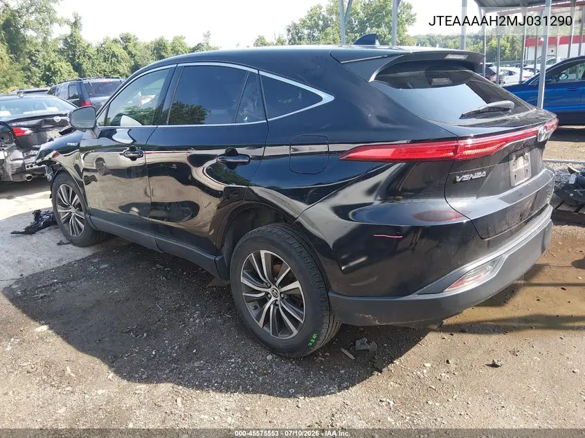 2021 Toyota Venza Le VIN: JTEAAAAH2MJ031290 Lot: 45575553