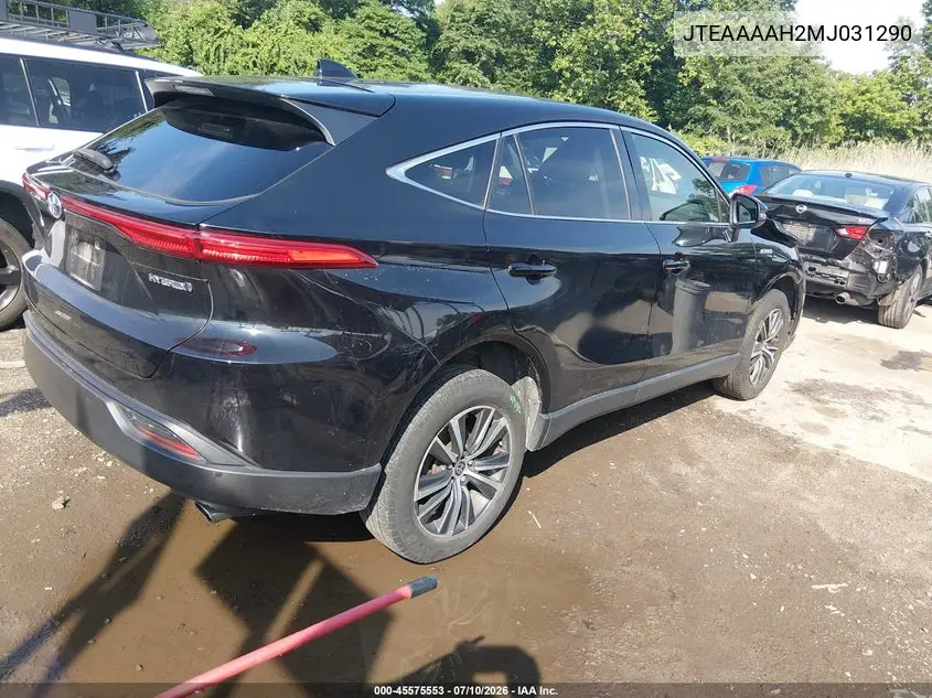2021 Toyota Venza Le VIN: JTEAAAAH2MJ031290 Lot: 45575553
