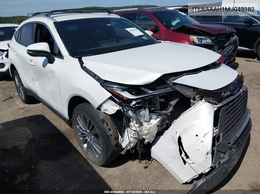 2021 Toyota Venza Xle VIN: JTEAAAAH1MJ049182 Lot: 45584960