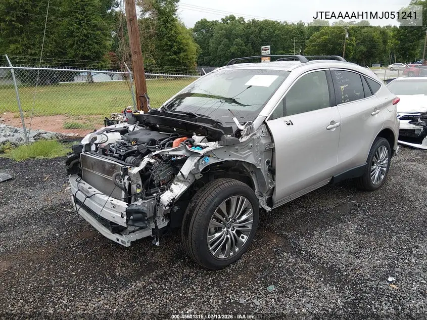 2021 Toyota Venza Xle VIN: JTEAAAAH1MJ051241 Lot: 45601315