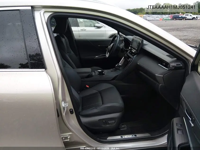 2021 Toyota Venza Xle VIN: JTEAAAAH1MJ051241 Lot: 45601315