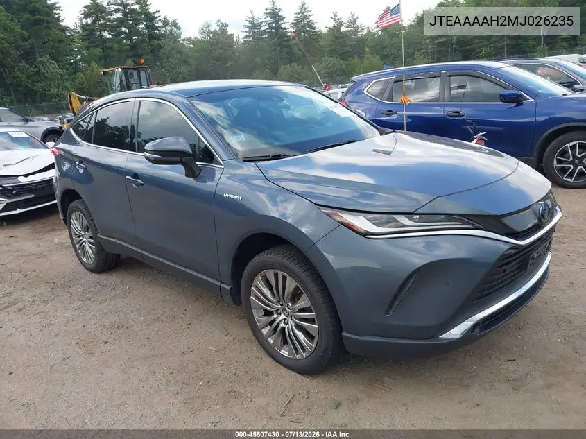 2021 Toyota Venza Limited VIN: JTEAAAAH2MJ026235 Lot: 45607430