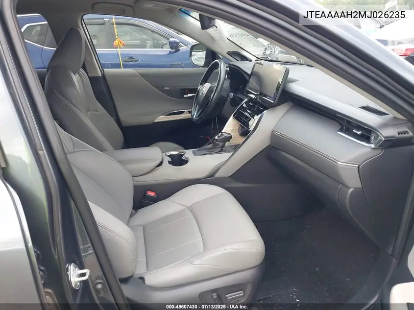 2021 Toyota Venza Limited VIN: JTEAAAAH2MJ026235 Lot: 45607430