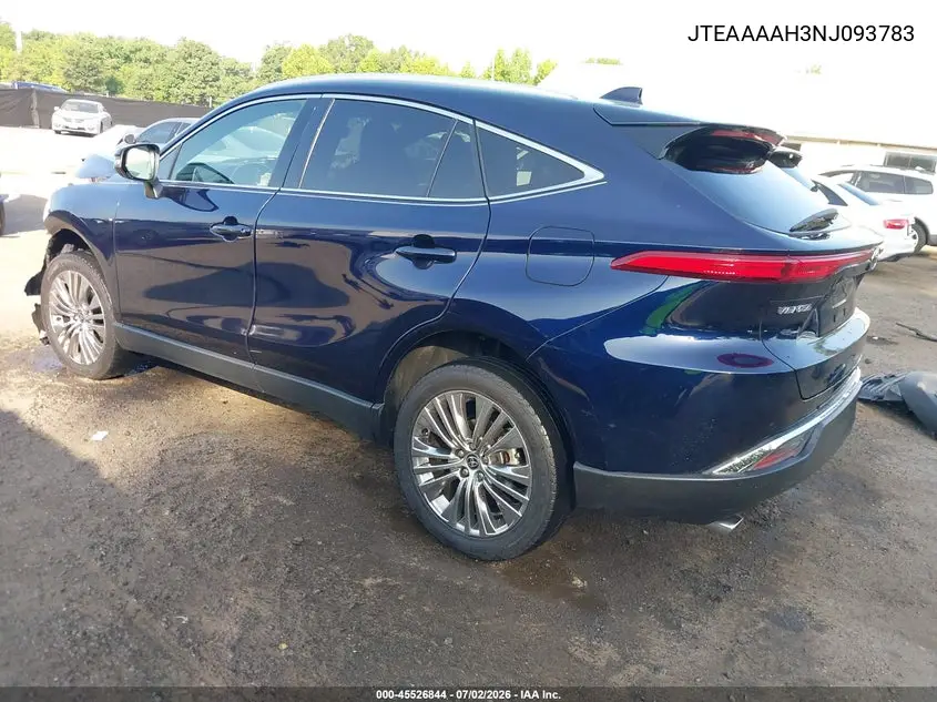 2022 Toyota Venza Xle VIN: JTEAAAAH3NJ093783 Lot: 45526844