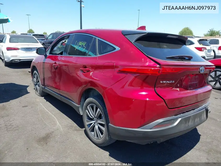 2022 Toyota Venza Le VIN: JTEAAAAH6NJ097973 Lot: 45554153