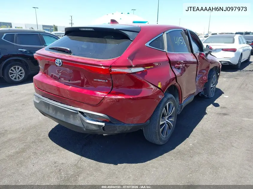 2022 Toyota Venza Le VIN: JTEAAAAH6NJ097973 Lot: 45554153