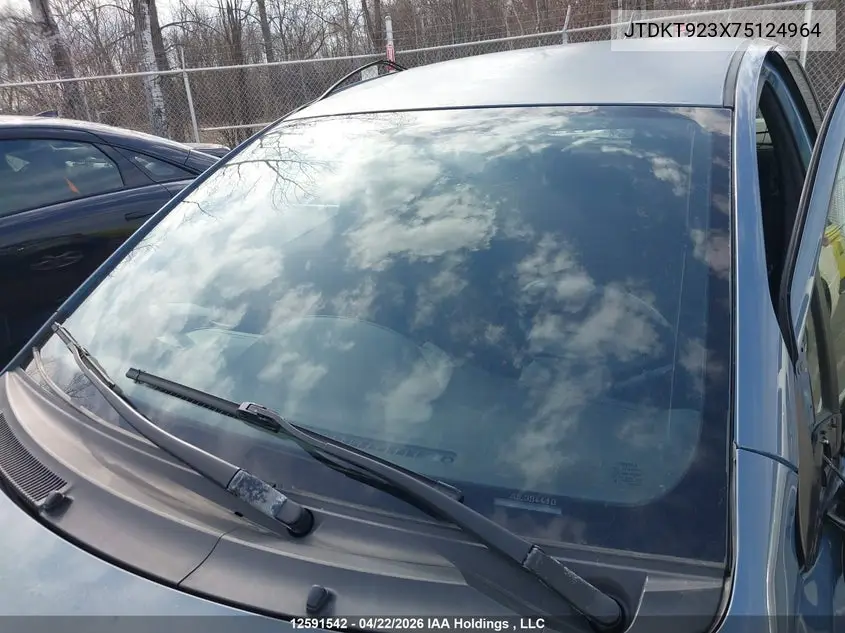 2007 Toyota Yaris Le/Rs VIN: JTDKT923X75124964 Lot: 12591542x