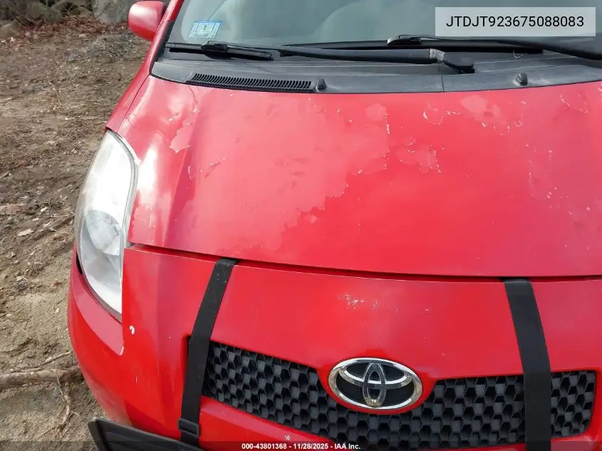 JTDJT923675098083 2007 Toyota Yaris