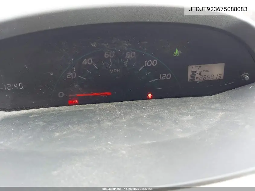 JTDJT923675098083 2007 Toyota Yaris