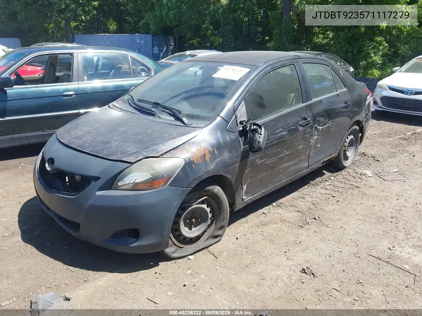 2007 Toyota Yaris VIN: JTDBT923571117279 Lot: 45236322