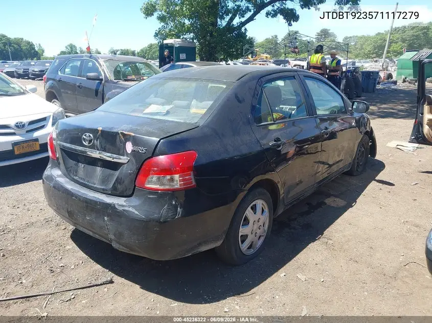 2007 Toyota Yaris VIN: JTDBT923571117279 Lot: 45236322