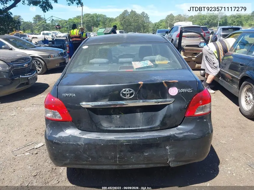 2007 Toyota Yaris VIN: JTDBT923571117279 Lot: 45236322