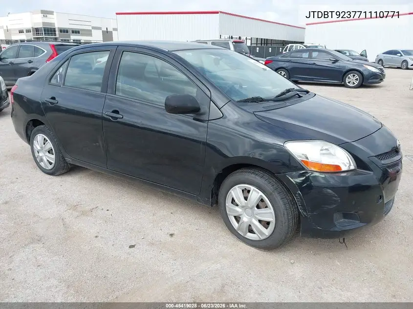 2007 Toyota Yaris VIN: JTDBT923771110771 Lot: 45419028