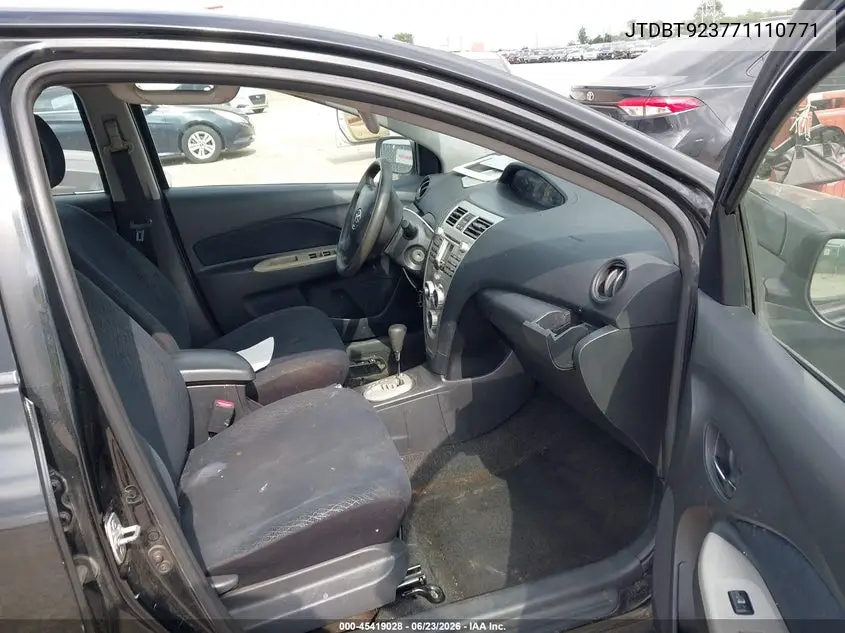 2007 Toyota Yaris VIN: JTDBT923771110771 Lot: 45419028