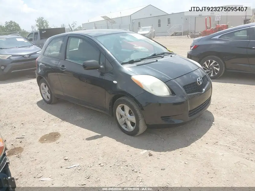 2007 Toyota Yaris VIN: JTDJT923275095407 Lot: 45549244