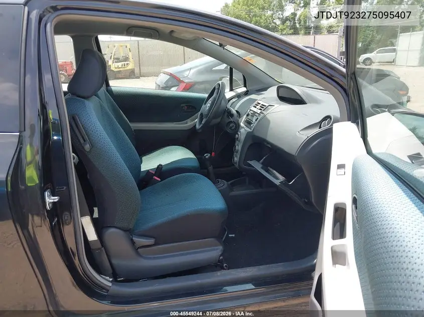 2007 Toyota Yaris VIN: JTDJT923275095407 Lot: 45549244