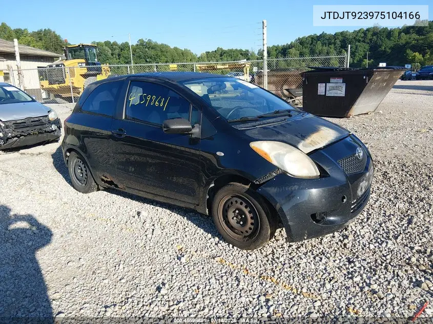 2007 Toyota Yaris VIN: JTDJT923975104166 Lot: 45598681