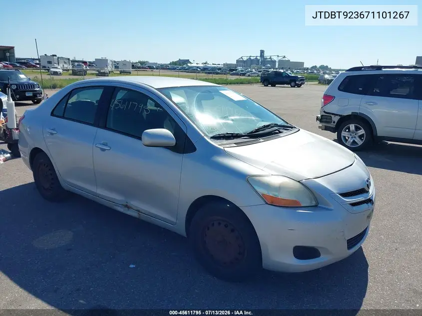 2007 Toyota Yaris VIN: JTDBT923671101267 Lot: 45611795