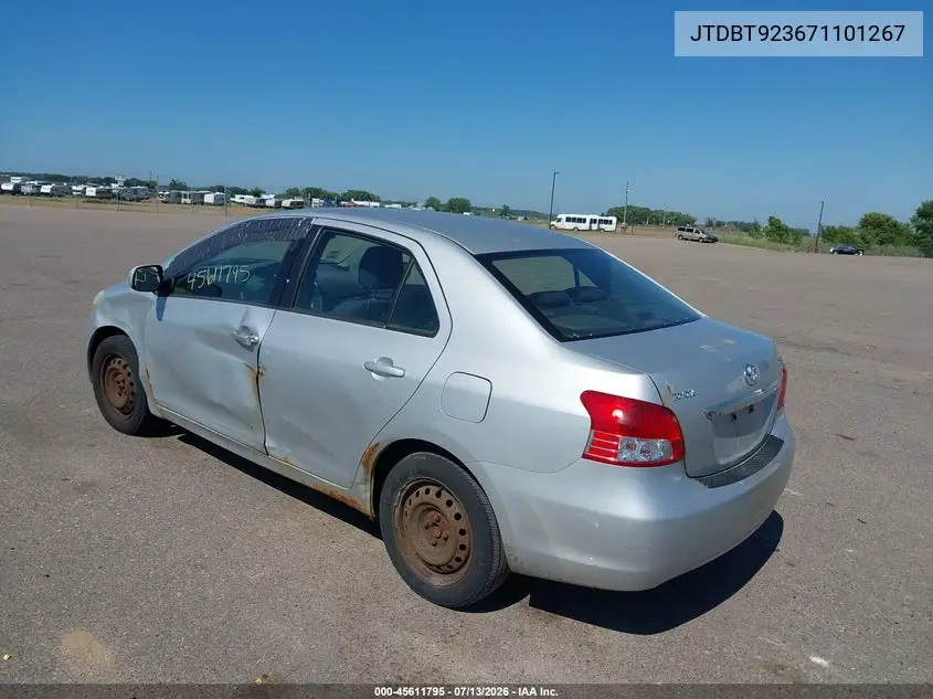 2007 Toyota Yaris VIN: JTDBT923671101267 Lot: 45611795