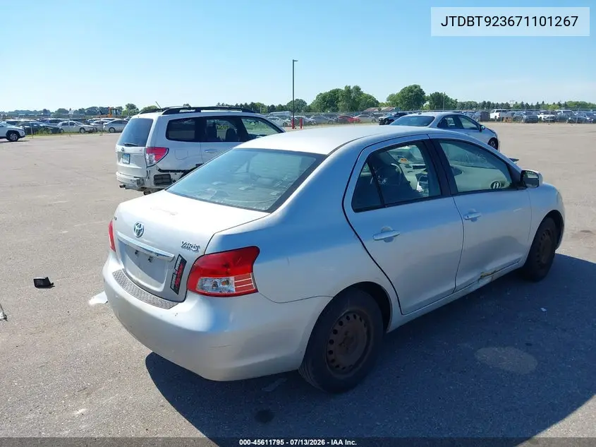 2007 Toyota Yaris VIN: JTDBT923671101267 Lot: 45611795