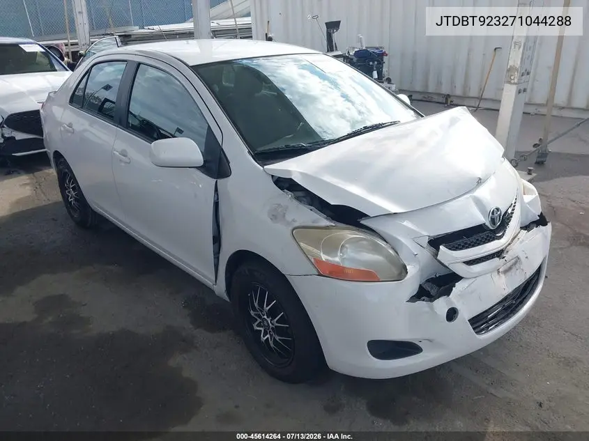 2007 Toyota Yaris VIN: JTDBT923271044288 Lot: 45614264