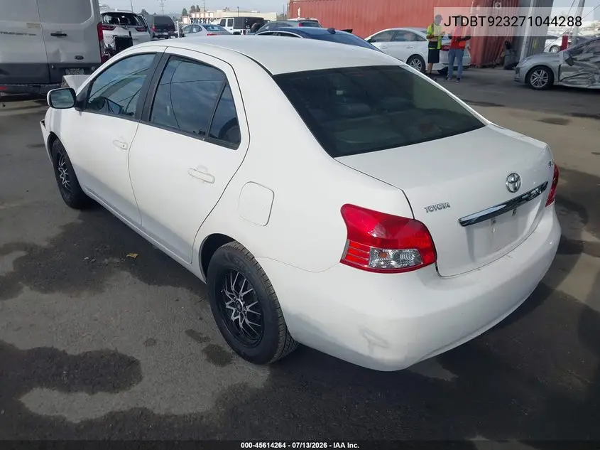 2007 Toyota Yaris VIN: JTDBT923271044288 Lot: 45614264