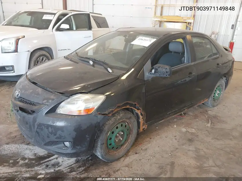2007 Toyota Yaris VIN: JTDBT903971149848 Lot: 45621171