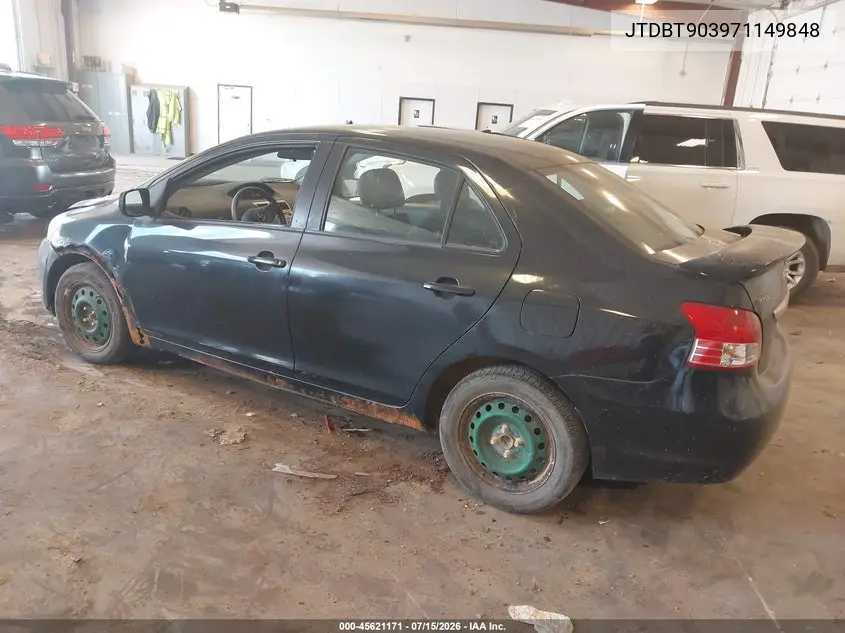 2007 Toyota Yaris VIN: JTDBT903971149848 Lot: 45621171