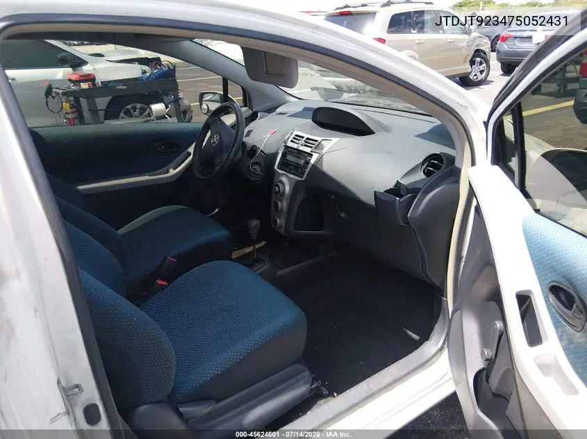2007 Toyota Yaris VIN: JTDJT923475052431 Lot: 45624601