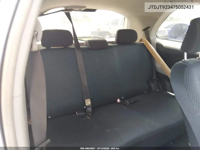 2007 Toyota Yaris VIN: JTDJT923475052431 Lot: 45624601