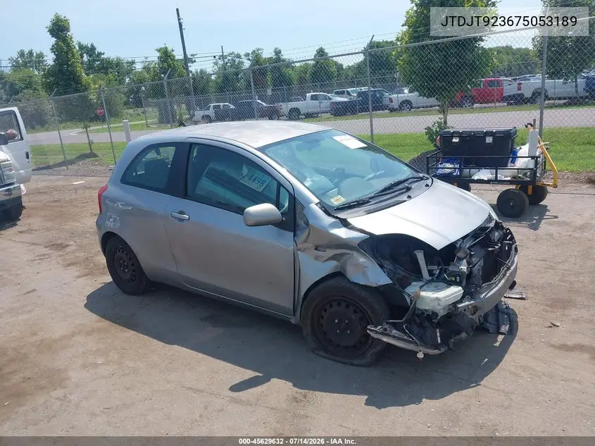 2007 Toyota Yaris VIN: JTDJT923675053189 Lot: 45629632