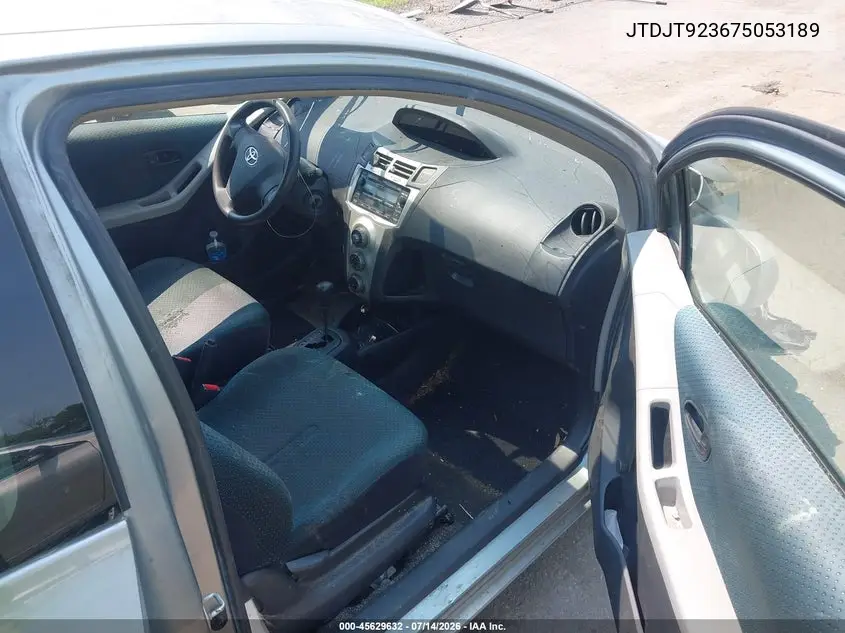 2007 Toyota Yaris VIN: JTDJT923675053189 Lot: 45629632