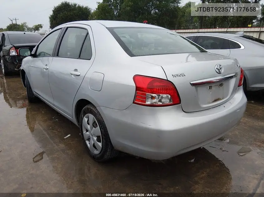 2007 Toyota Yaris VIN: JTDBT923571177658 Lot: 45631468