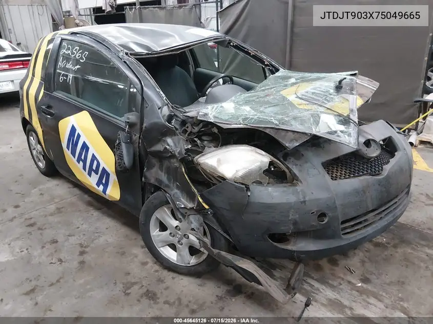 2007 Toyota Yaris VIN: JTDJT903X75049665 Lot: 45645126
