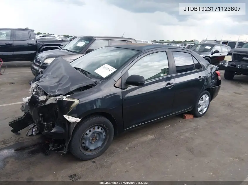 2007 Toyota Yaris VIN: JTDBT923171123807 Lot: 45675347