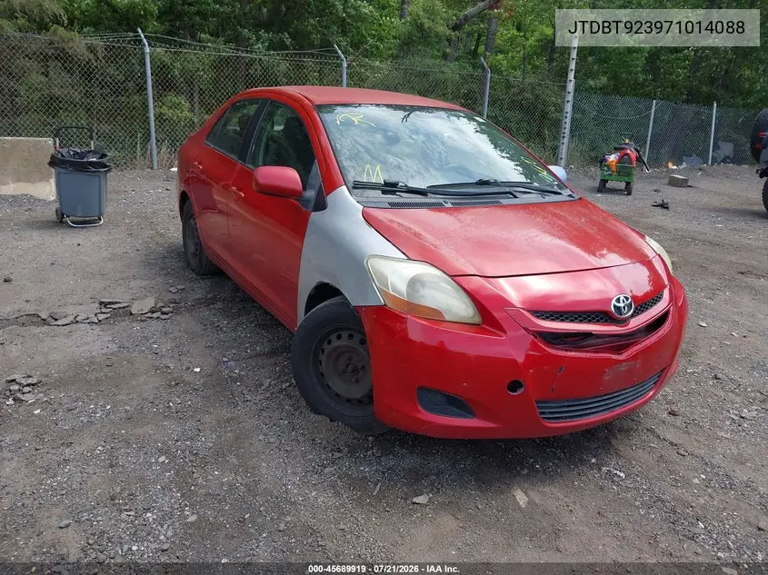 2007 Toyota Yaris VIN: JTDBT923971014088 Lot: 45689919