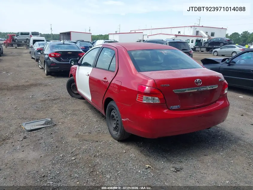2007 Toyota Yaris VIN: JTDBT923971014088 Lot: 45689919