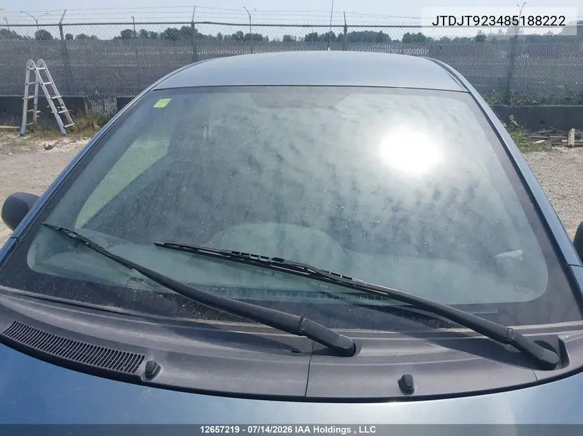 2008 Toyota Yaris VIN: JTDJT923485188222 Lot: 12657219