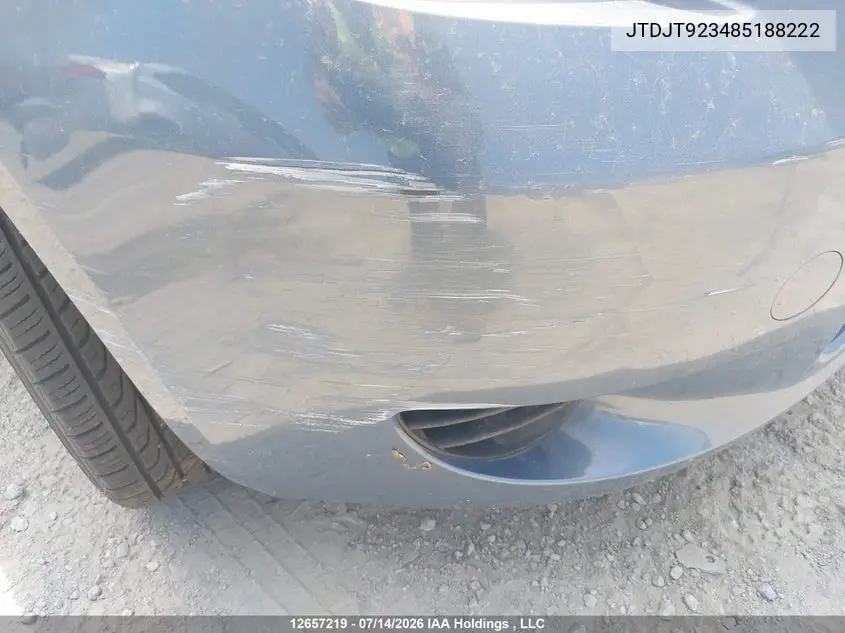 2008 Toyota Yaris VIN: JTDJT923485188222 Lot: 12657219