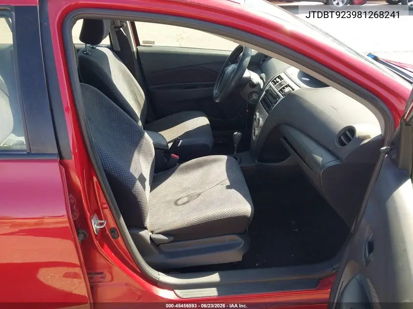 2008 Toyota Yaris VIN: JTDBT923981268241 Lot: 45456593