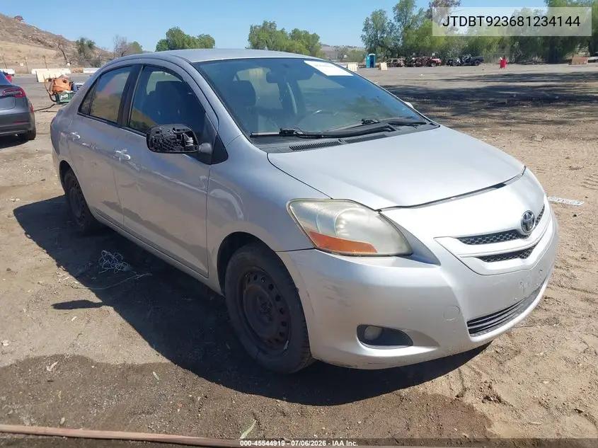 2008 Toyota Yaris VIN: JTDBT923681234144 Lot: 45544919