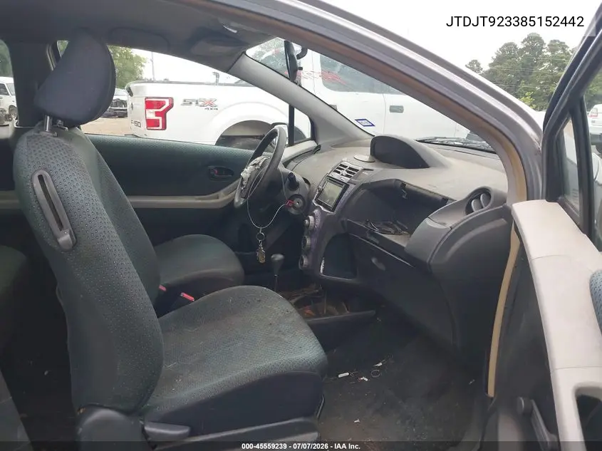2008 Toyota Yaris VIN: JTDJT923385152442 Lot: 45559239