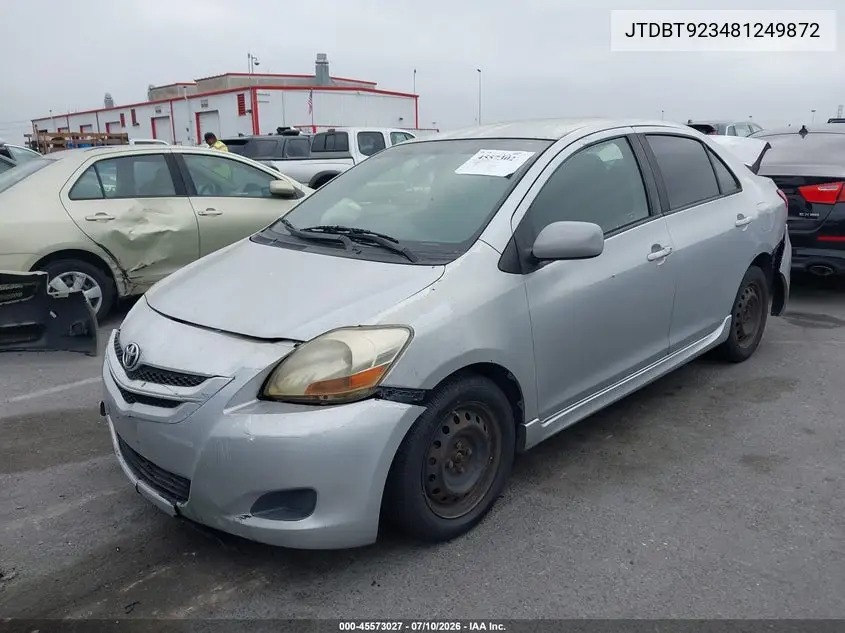 2008 Toyota Yaris S VIN: JTDBT923481249872 Lot: 45573027