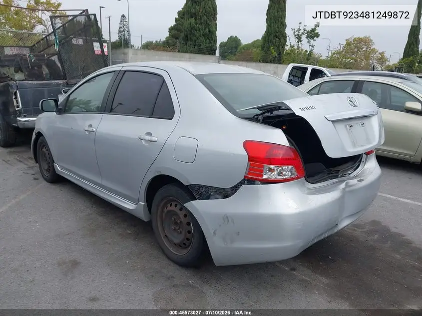 2008 Toyota Yaris S VIN: JTDBT923481249872 Lot: 45573027